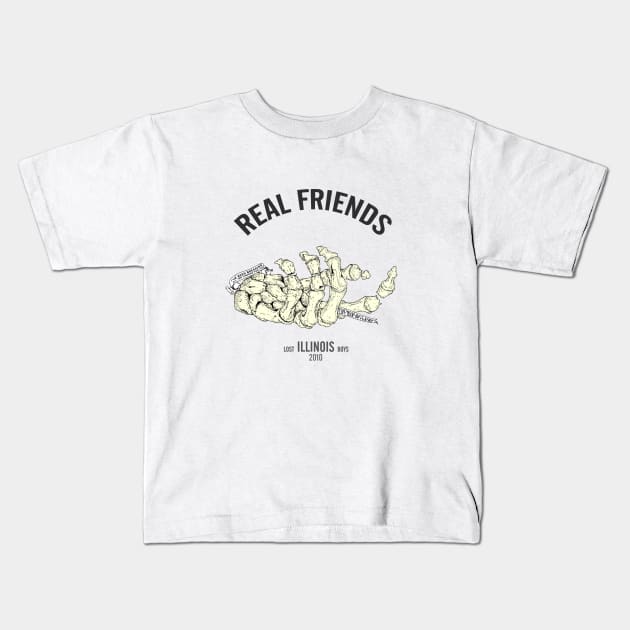 real friends illustration Kids T-Shirt by tonguetied